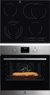 

Комплект встраиваемой техники Electrolux, OEF3H70TX + EHF6547FOK