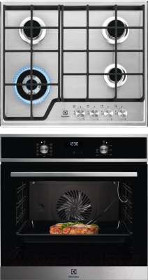 

Комплект встраиваемой техники Electrolux, OEE5C71X + GRE363MX