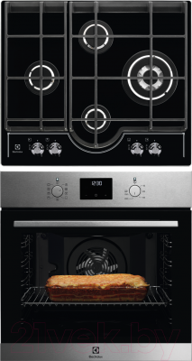 

Комплект встраиваемой техники Electrolux, OEF3H70TX + GPE363RCK