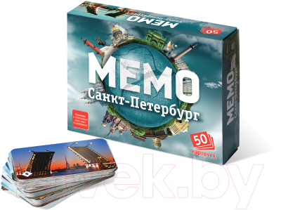 Изображение товара Настольная игра Нескучные игры Мемо Санкт-Петербург / 7201