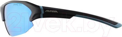 Очки солнцезащитные Alpina Sports Lyron HR / A8632381 (черный матовый/синий)
