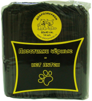 Одноразовая пеленка для животных Доброзверики С суперабсорбентом 60x40 / ЧПС40/14 (14шт) - 