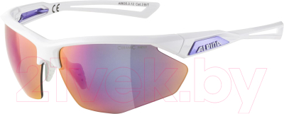 Очки солнцезащитные Alpina Sports Nylos HR / A8635312 (белый/пурпурный)