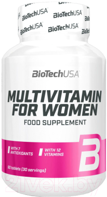 Витаминно-минеральный комплекс BioTechUSA Multivitamin for Women / CIB000460 (60 таблеток)