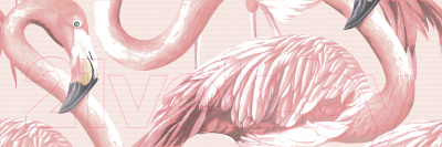 Панно Cersanit Gradient Фламинго GR2T071DT (594x598, розовый)