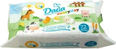 Влажные салфетки детские Dada На каждый день (72 шт)