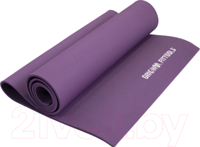 Коврик для йоги и фитнеса Original FitTools Lakshmi FT-YGM-6TPE (фиолетовый)