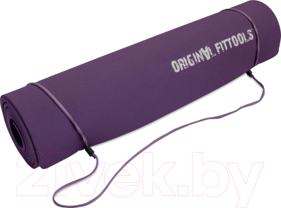Коврик для йоги и фитнеса Original FitTools Lakshmi FT-YGM-6TPE (фиолетовый)