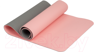 Коврик для йоги и фитнеса Original FitTools IRBL17107-P (розовый)