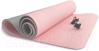 Коврик для йоги и фитнеса Original FitTools IRBL17107-P (розовый)