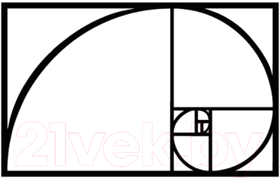 Декор настенный Arthata Золотое сечение 95x50-B / 005-1