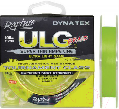 Леска плетеная Rapture Dyna-Tex ULG Lime 100 0.06мм / 054-60-006