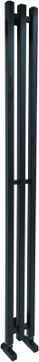 Полотенцесушитель водяной Ростела Слим 120х1500/3 (1/2") (черный, нижнее подключение)