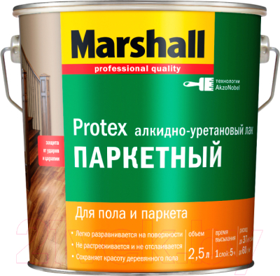 

Лак MARSHALL, Бесцветный, Protex паркетный