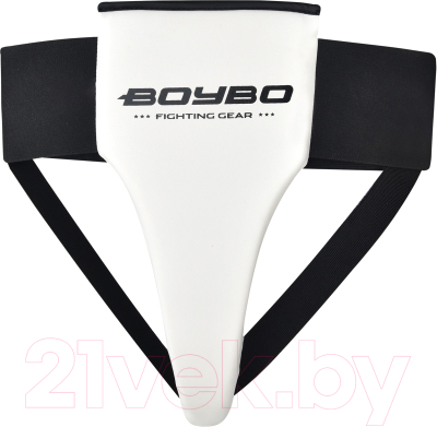 Защита паха для единоборств BoyBo BG160 (S, белый/черный)