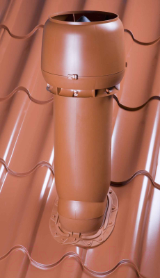 Выход вентиляционный на крышу Vilpe 160/ИЗ/700 RR32 / 741684 (коричневый)