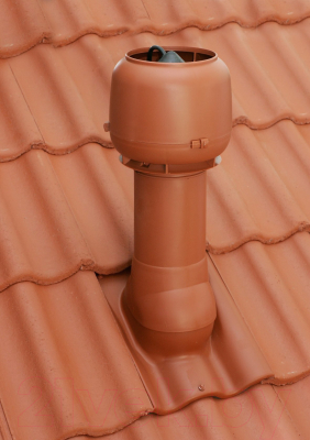 Выход вентиляционный на крышу Vilpe Е120Р/125/500 RR29 / 73498 (красный)