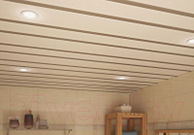 Комплект потолка подвесного Албес AN85A (1.7x1.7м, белый глянец/белый глянец)