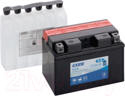 

Мотоаккумулятор Exide, AGM ET12A-BS