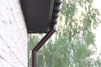 Изображение товара Хомут водосточной трубы Grand Line ПВХ RR 32 (коричневый)