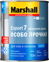 Краска MARSHALL Export-7 Латексная Особопрочная (900мл, глубокоматовый белый) - 