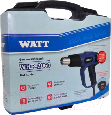 Строительный фен Watt WHP-2060 (7.020.006.00)