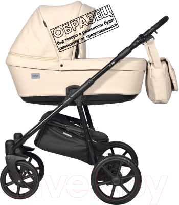Детская универсальная коляска INDIGO Broco Eco+F 3 в 1 (Be 04, шалфей кожа)