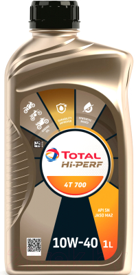Моторное масло Total Hi-Perf 4T 700 10W40 / 215734 (1л)