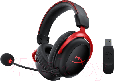 Наушники-гарнитура HyperX Cloud II Wireless (HHSC2X-BA-RD/G)