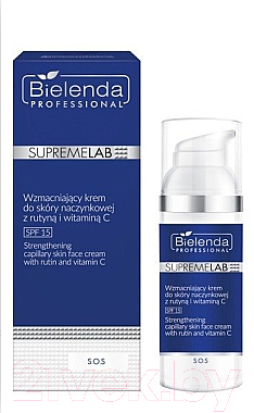 Крем для лица Bielenda Professional Supremelab S.O.S. укрепляющий с рутином и витамином C SPF15 (50мл)