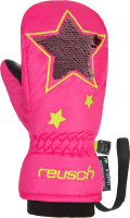 Перчатки лыжные Reusch Halley R-Tex XT Mitten Knockout / 6085501-3405 (р-р 2, розовый/желтый) - 