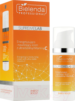 Крем для лица Bielenda Professional Supremelab Energy Boost увлажняющий со стабил. витамином С (50мл)