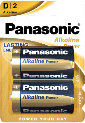 

Комплект батареек Panasonic, Alkaline Power LR20/2BL