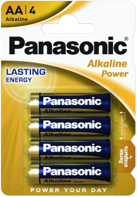 Комплект батареек Panasonic Alkaline Power LR6/4BL (4шт)
