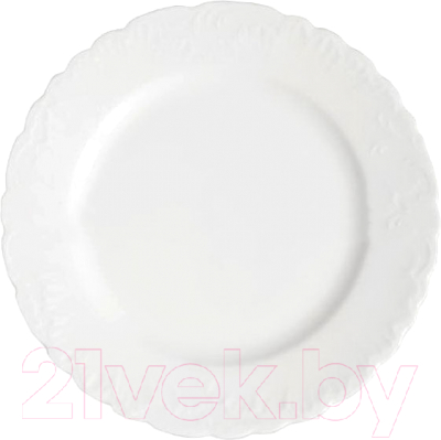 Тарелка столовая обеденная Cmielow i Chodziez Rococo / 0002-0031090 (белый)