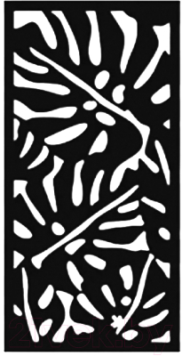 Декор настенный Arthata Листья 30x60-B / 034-1 (черный)