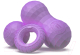 Набор эспандеров Original FitTools FT-SM3ST-PP (пурпурный) - 