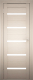Дверь межкомнатная Юни Амати 01М 40x200 (белое стекло/беленый дуб) - 
