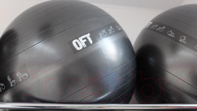 Фитбол гладкий Original FitTools FT-GBPRO-75BK (черный)