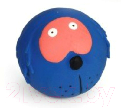 Игрушка для собак Beeztees Латексный мяч Мордашка / 620560
