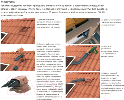 Проходка кровельная Vilpe Solar Classic RR23 / 75627 (серый)