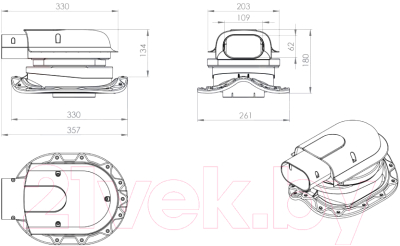 Проходка кровельная Vilpe Solar Muotokate RR23 / 75637 (серый)