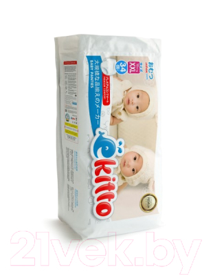 Подгузники-трусики детские Ekitto Premium XXL / 15+ кг (34шт)