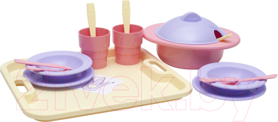 Набор игрушечной посуды Огонек Столовый набор. Принцесса / С-1553 (лимонный)