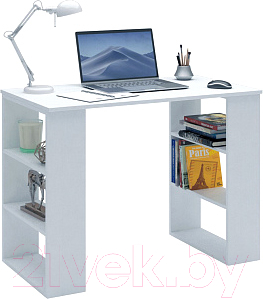 Письменный стол MFMaster Уно-7 / МСТ-УСК-07-БТ-02 (белый)