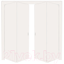 Дверной блок Та самая дверь Книга Л3 ЗАЛ 130x210 универсальная (белый)