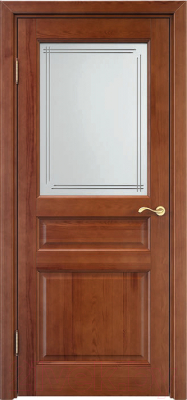 Дверной блок Та самая дверь М 2 массив сосны 80x210 левая (коньяк)