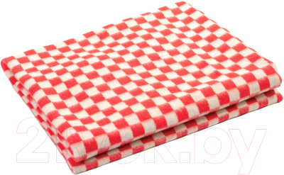 Одеяло для малышей Ермошка 100x140 / 57-3ЕТ (красная клетка)