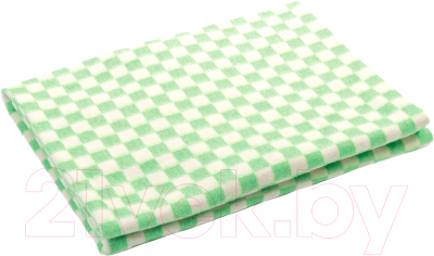 Одеяло для малышей Ермошка 100x140 / 57-3ЕТ (зеленая клетка)