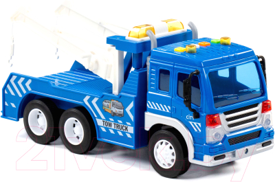 Эвакуатор игрушечный Полесье Сити / 86525 (инерционный, синий)